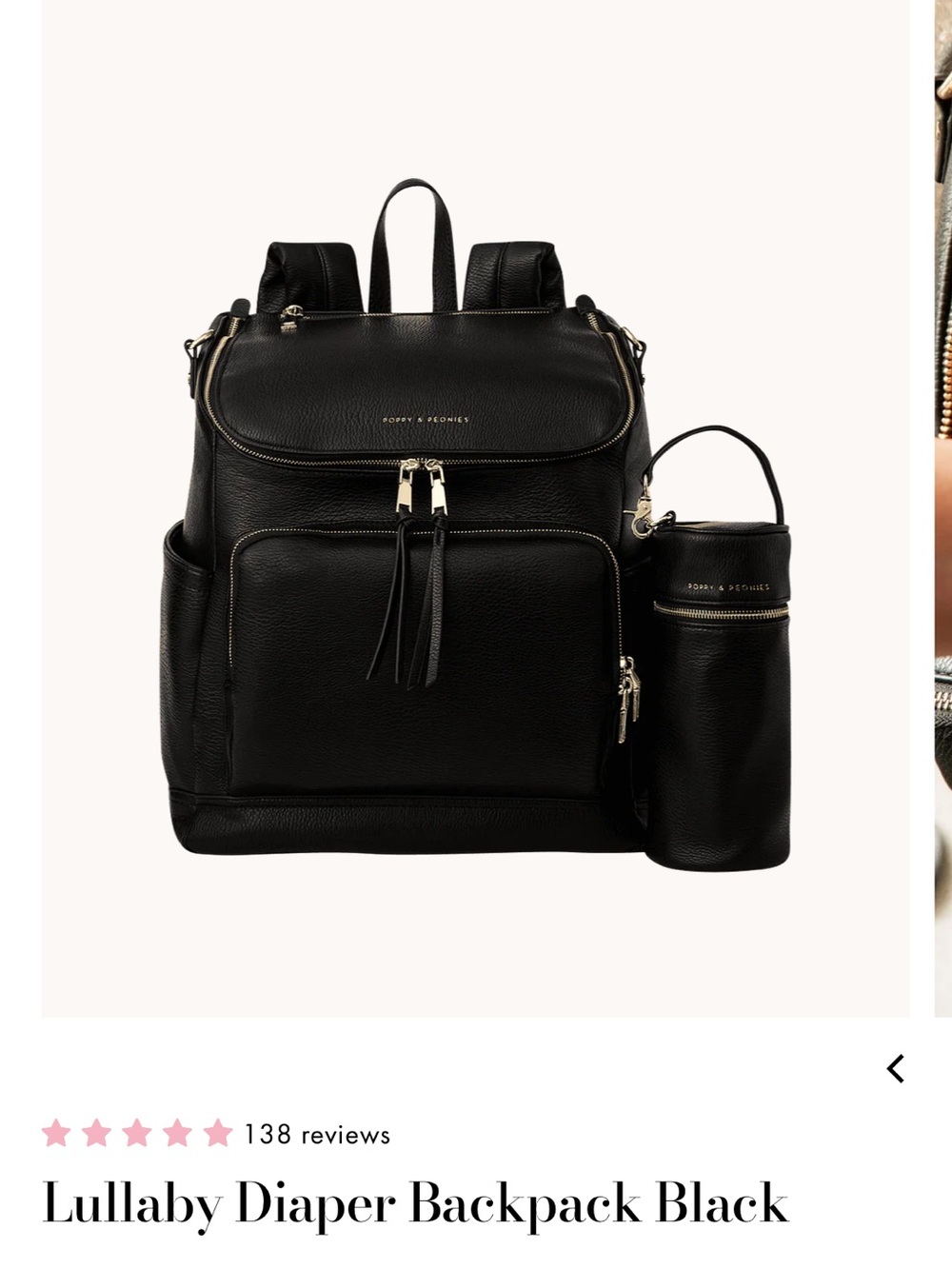 NWT Poppy & Peonies Diaper Backpack